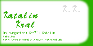 katalin kral business card